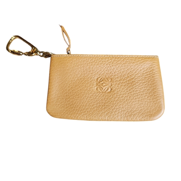 Loewe Tan Leather Pouch